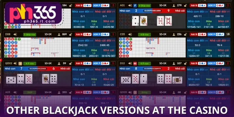 Other Blackjack Versions at the Casino